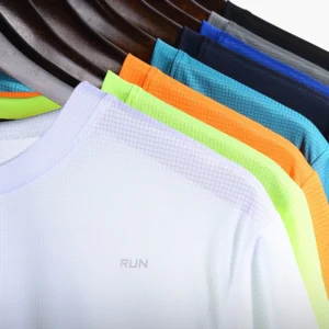 Mens Quick Dry T Shirt Short Sleeve Fitness