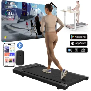 300lbs Treadmill 2.5HP Treadmills Walking Pad LCD Digital Data