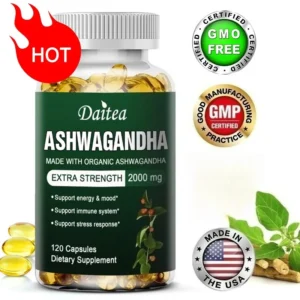 Daitea Organic Ashwagandha Extract Capsules 2000mg