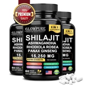 Shilajit 8-in-1 Supplement with Ginseng & Ashwagandha