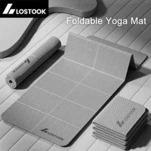 4mm Thick Foldable Mat for Yoga, Pilates, Floor Exercises
